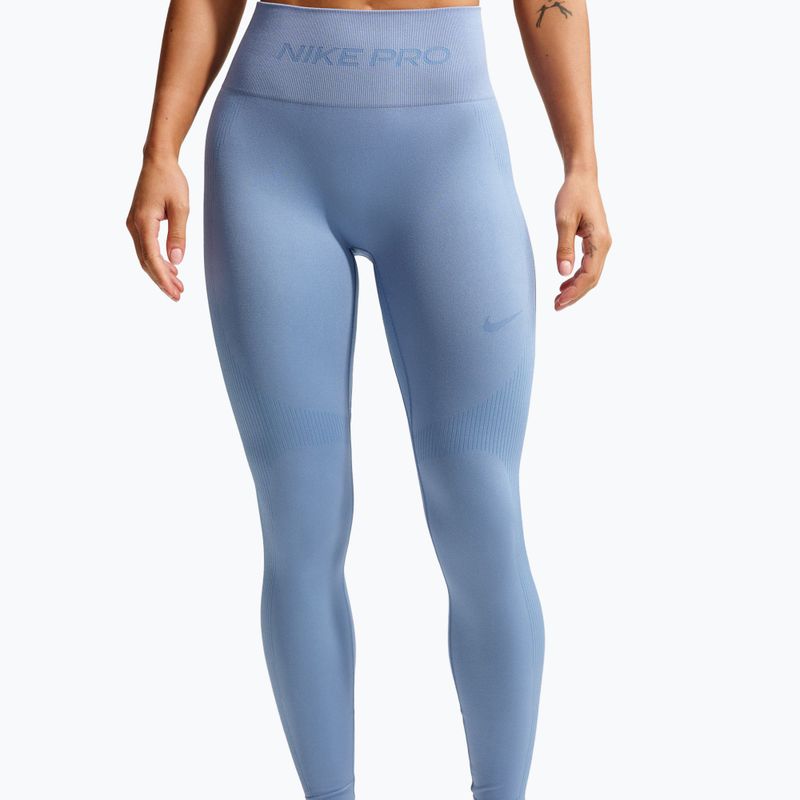 Leggings da donna Nike Pro Seamless work blue 3
