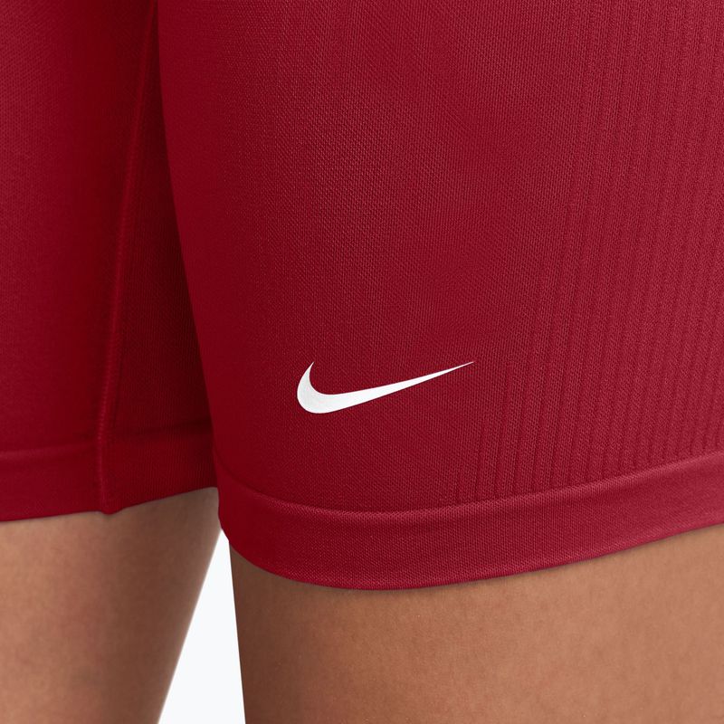 Pantaloncini da allenamento da donna Nike Pro Seamless tough red/white 4