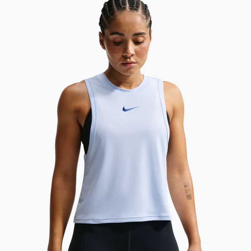 Maglia da allenamento donna Nike Pro hydrogen blue/old royal