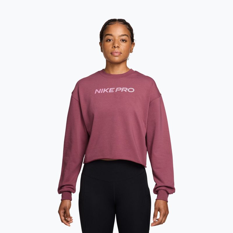 Longsleeve da donna Nike Pro pink smoke/bleached lilac