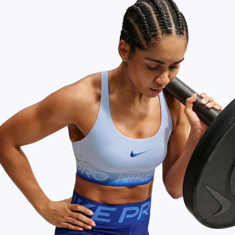 Reggiseno sportivo Nike Pro hydrogen blue/hydrogen blue/old royal 3