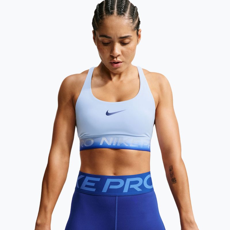 Reggiseno sportivo Nike Pro hydrogen blue/hydrogen blue/old royal 4