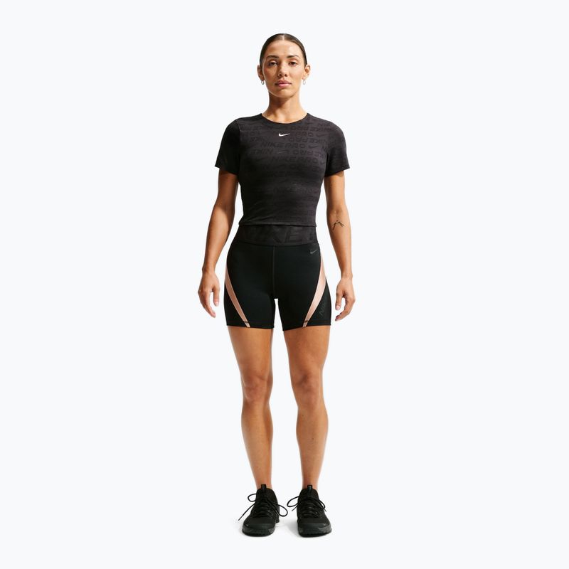 Pantaloncini da allenamento da donna Nike Pro Sculpt black/linen/black/black 2