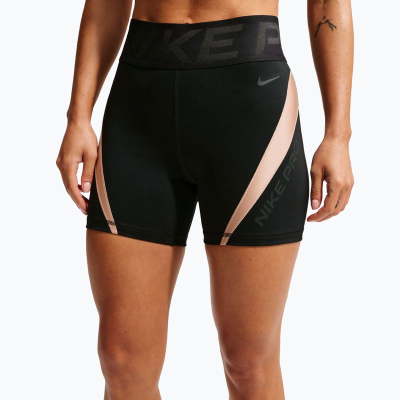 Pantaloncini da allenamento da donna Nike Pro Sculpt black/linen/black/black 4