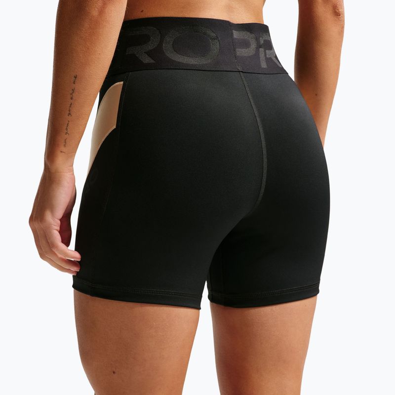 Pantaloncini da allenamento da donna Nike Pro Sculpt black/linen/black/black 6