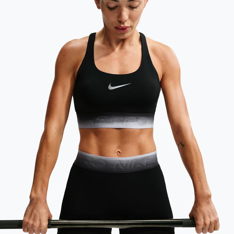 Reggiseno sportivo Nike Pro black/black/ghost/smoke grey 3