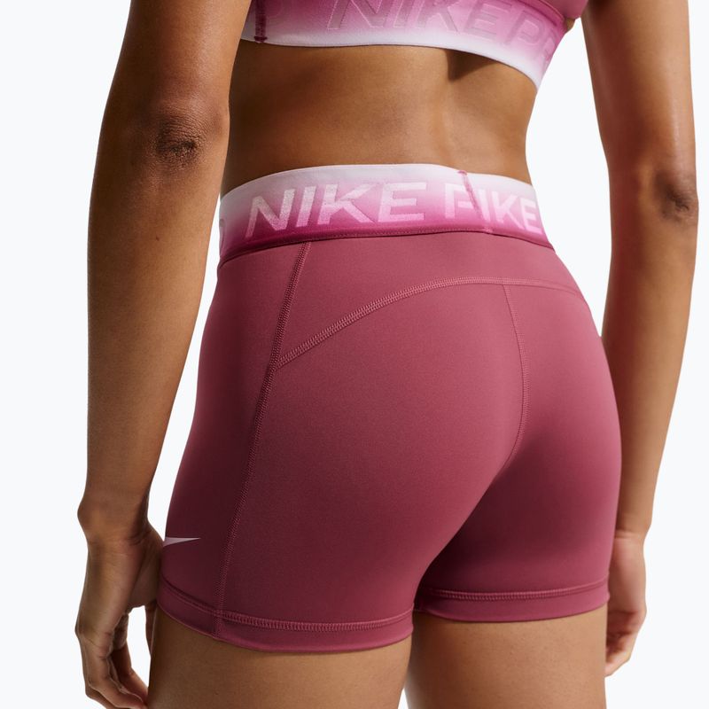 Pantaloncini da allenamento da donna Nike Pro pink smoke/bleached lilac 5