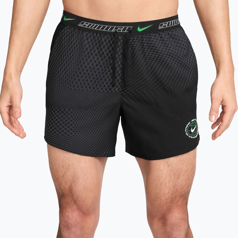 Pantaloncini da corsa da uomo Nike Stride black