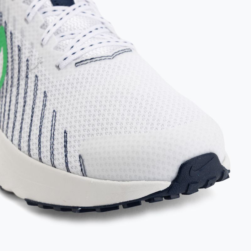 Scarpe da corsa uomo Nike Run Defy White/Midnight Navy/Green Spark 7