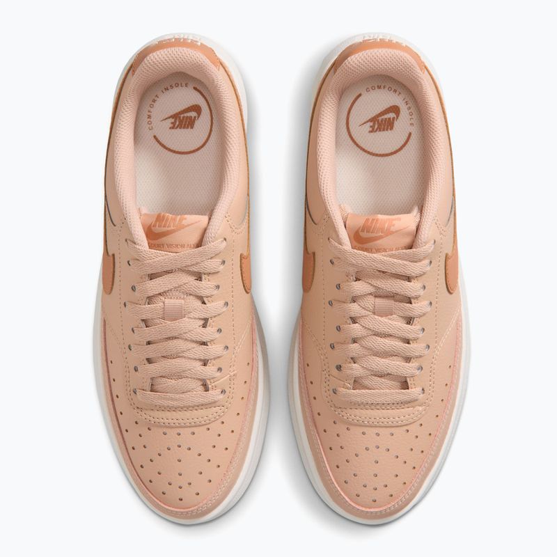 Scarpe da donna Nike Court Vision Alta shimmer/sail/light cognac 4