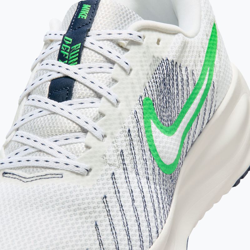 Scarpe da corsa uomo Nike Run Defy White/Midnight Navy/Green Spark 7