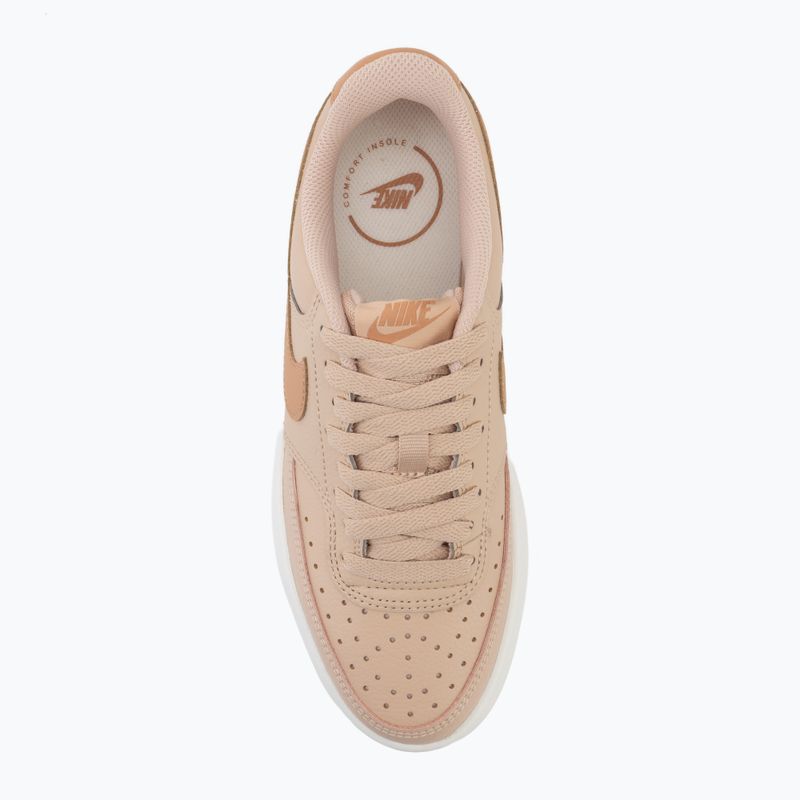 Scarpe da donna Nike Court Vision Alta shimmer/sail/light cognac 5
