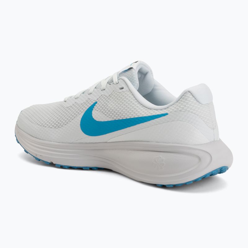 Scarpe da corsa uomo Nike Revolution 8 off white/vast grey/light current blue 3