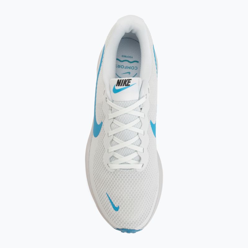 Scarpe da corsa uomo Nike Revolution 8 off white/vast grey/light current blue 5