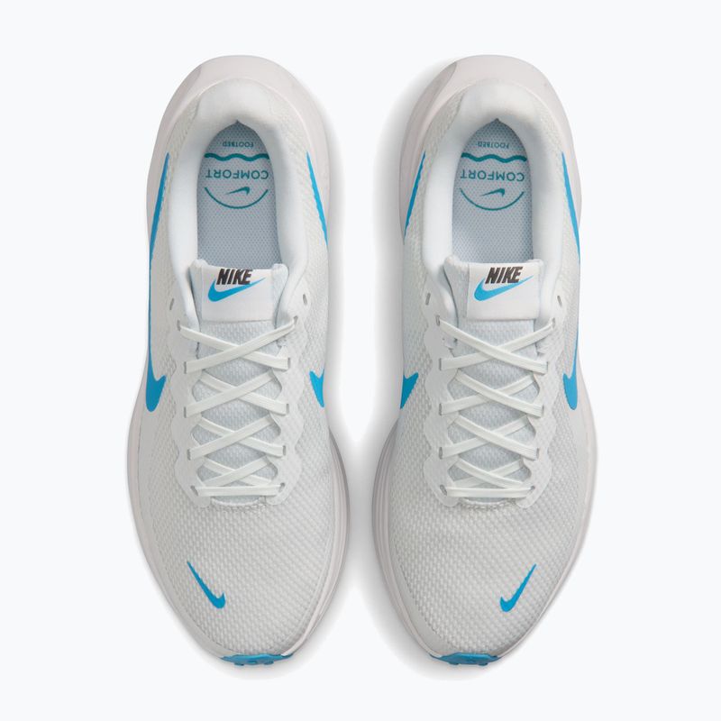 Scarpe da corsa uomo Nike Revolution 8 off white/vast grey/light current blue 5