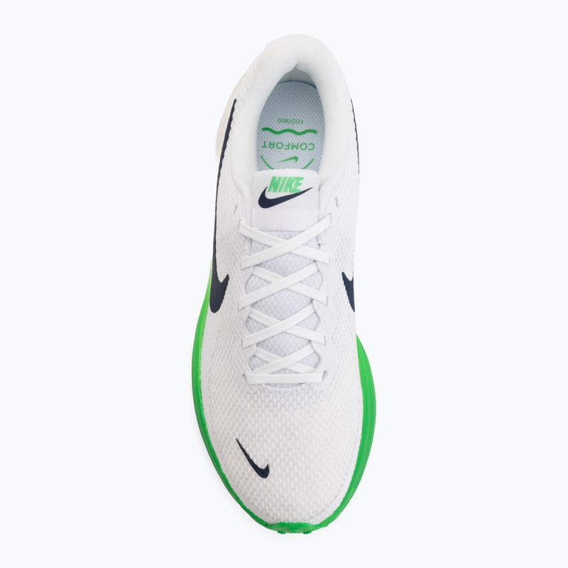 Scarpe da corsa uomo Nike Revolution 8 white/green spark/midnight navy 4