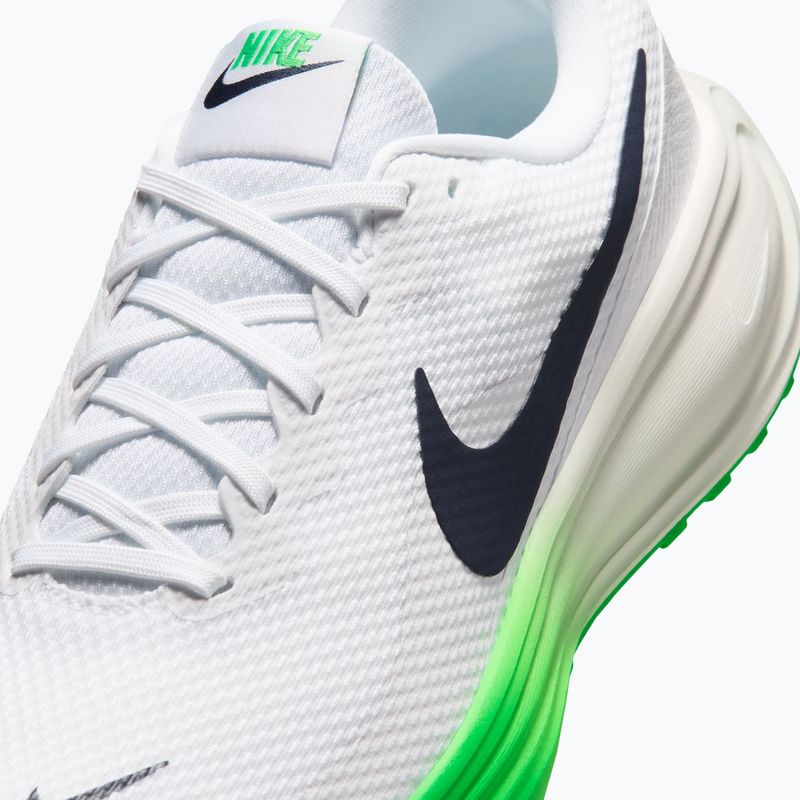 Scarpe da corsa uomo Nike Revolution 8 white/green spark/midnight navy 7