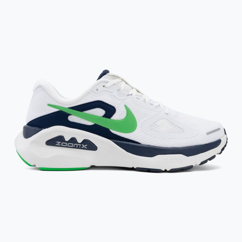 Scarpe da corsa uomo Nike Structure Plus white/midnight navy/green spark 2