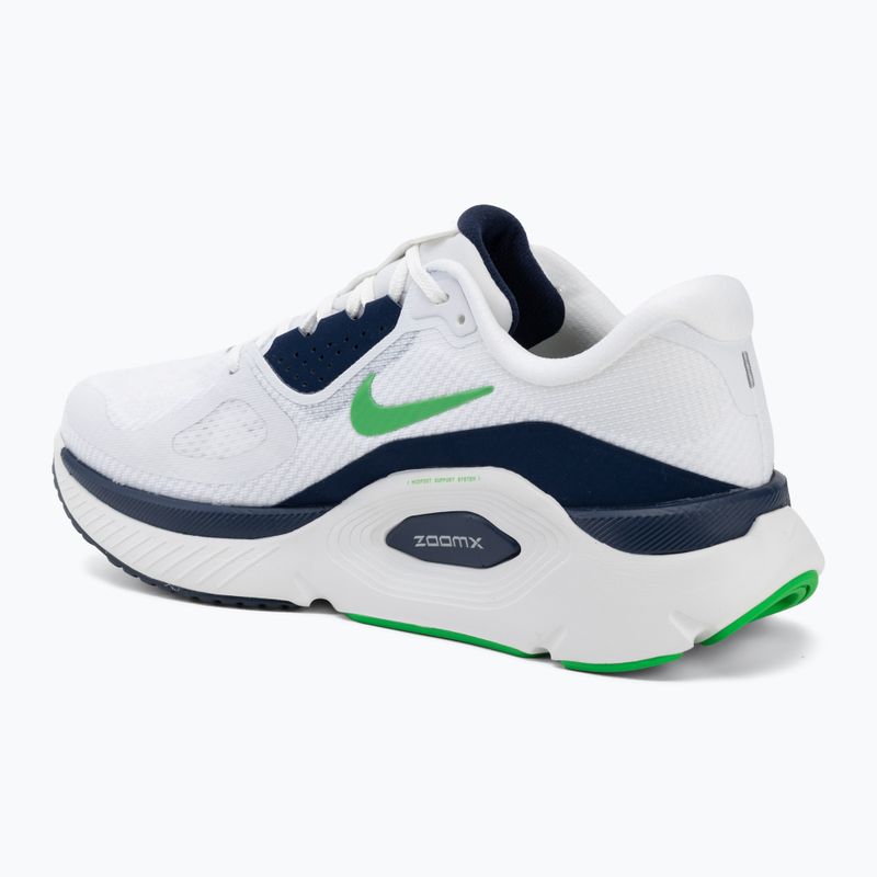 Scarpe da corsa uomo Nike Structure Plus white/midnight navy/green spark 3