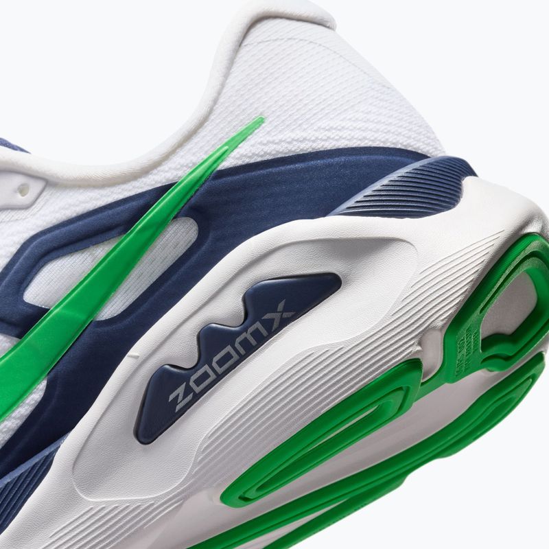 Scarpe da corsa uomo Nike Structure Plus white/midnight navy/green spark 8