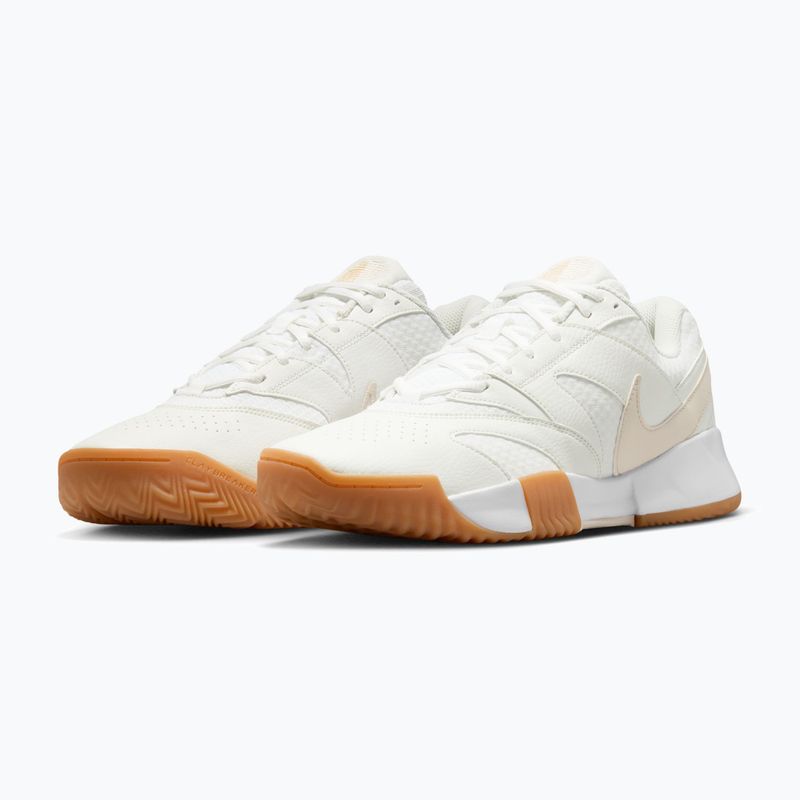 Scarpe da tennis uomo Nike Court Lite 4 White/Summit White/Linen/Light Orewood Brown 3