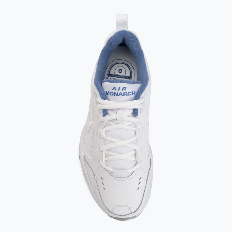 Scarpe da allenamento uomo Nike Air Monarch IV white/indigo storm/gum light brown/white 5