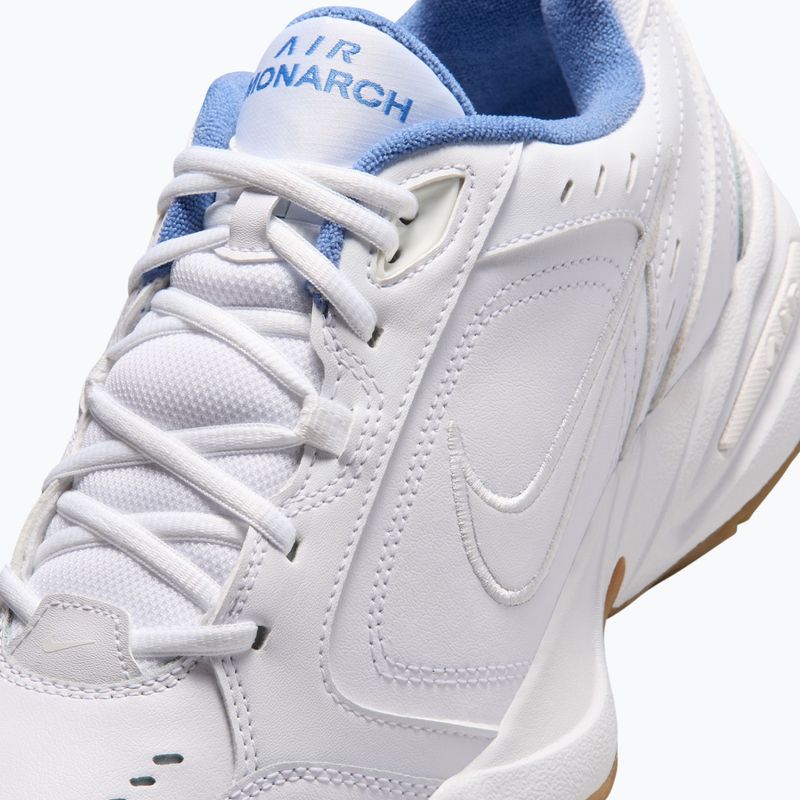 Scarpe da allenamento uomo Nike Air Monarch IV white/indigo storm/gum light brown/white 5