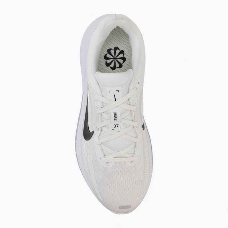 Scarpe da corsa donna Nike Quest 7 summit white/white/metallic silver/black 5