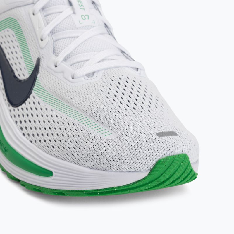 Scarpe da corsa uomo Nike Quest 7 white/green spark/midnight navy 7