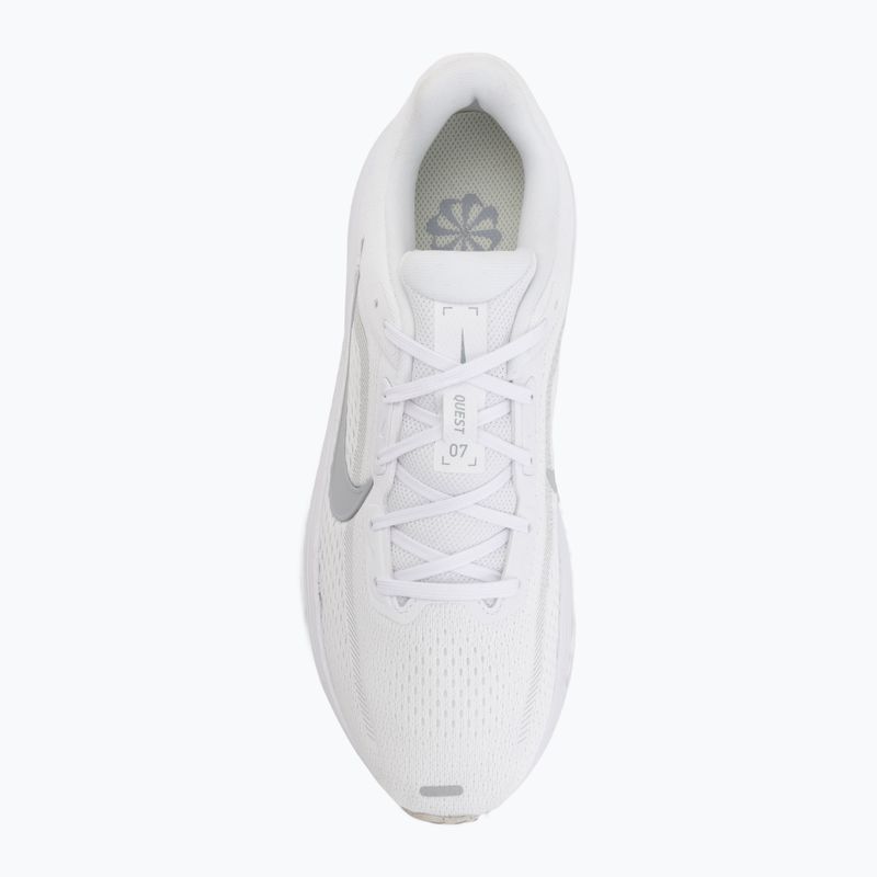 Scarpe da corsa uomo Nike Quest 7 white/vast grey/vast grey/wolf grey 5
