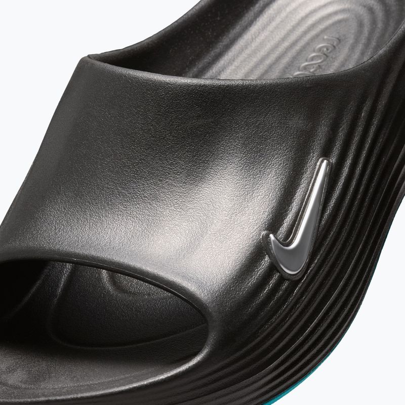 Ciabatte da uomo Nike ReactX Rejuven8 black/gamma blue/metallic silver 5