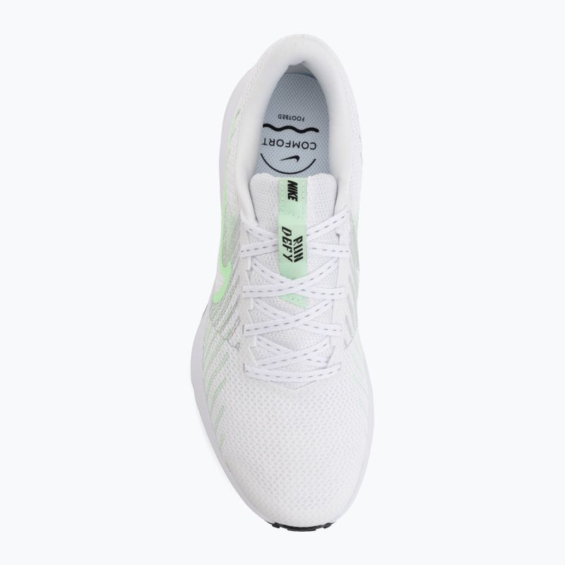 Scarpe da corsa donna Nike Run Defy white/cucumber calm/black/illusion green 5