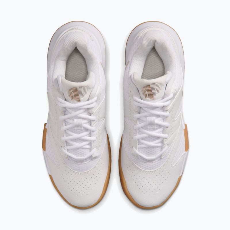 Scarpe da tennis donna Nike Court Lite 4 White/Summit White/Linen/Light Orewood Brown 5