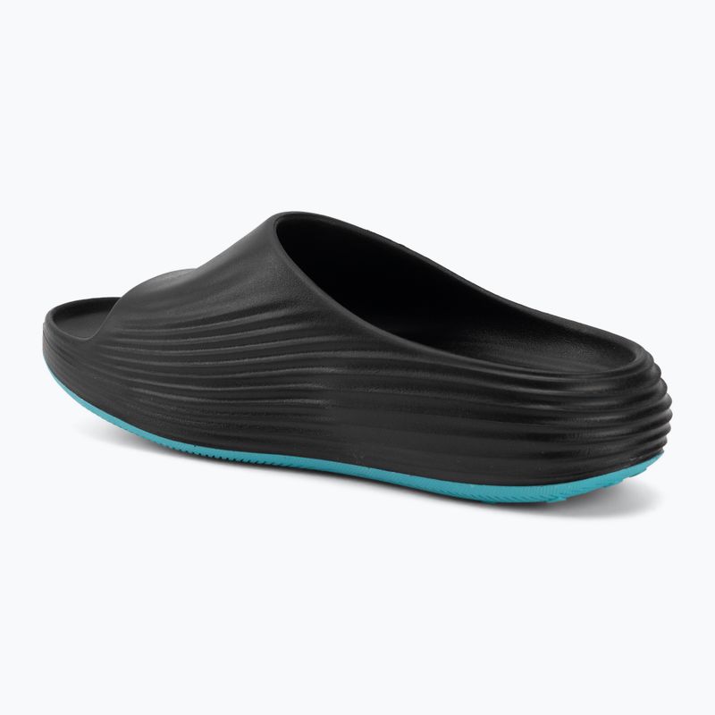 Ciabatte da uomo Nike ReactX Rejuven8 black/gamma blue/metallic silver 3