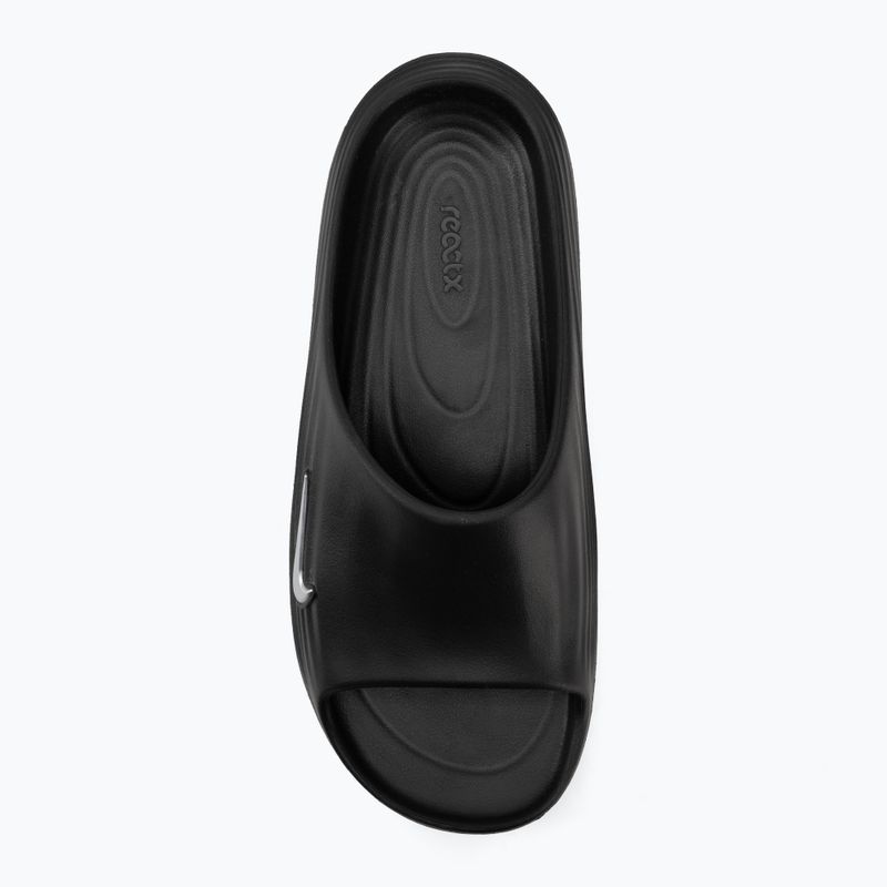 Ciabatte da uomo Nike ReactX Rejuven8 black/gamma blue/metallic silver 5