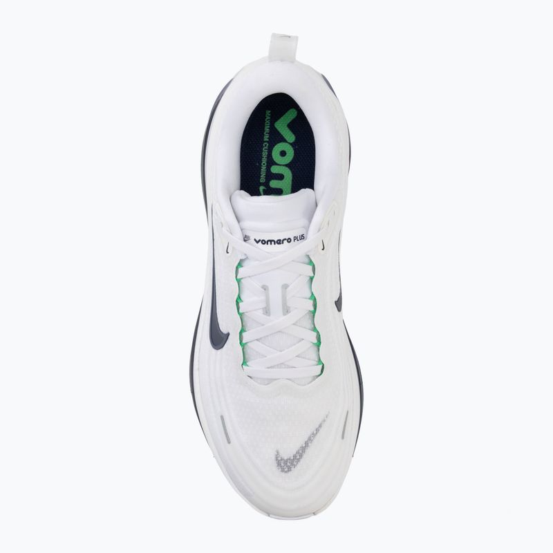 Scarpe da corsa uomo Nike Vomero Plus white/green spark/midnight navy 5