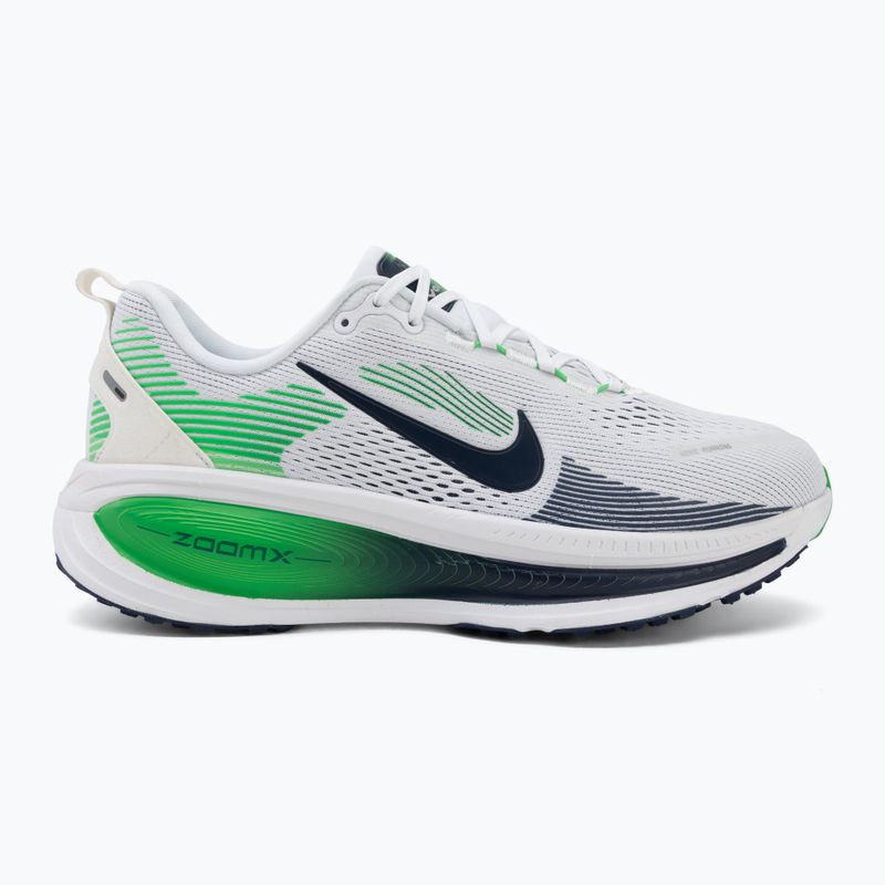 Scarpe da corsa uomo Nike Vomero 18 white/green spark/midnight navy 2
