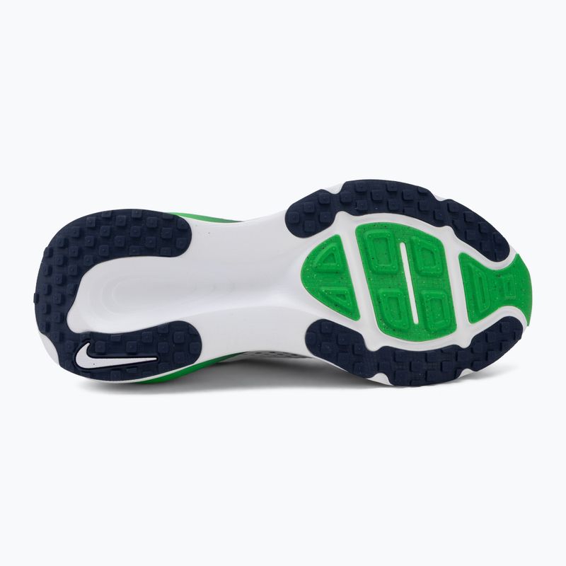 Scarpe da corsa uomo Nike Vomero 18 white/green spark/midnight navy 4