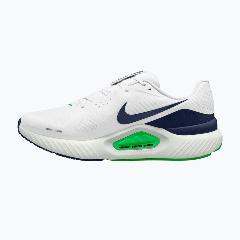 Scarpe da corsa uomo Nike Structure 26 white/green spark/midnight navy 2