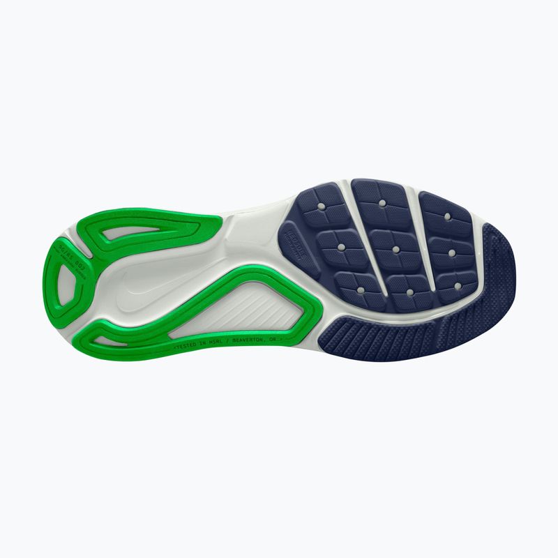 Scarpe da corsa uomo Nike Structure 26 white/green spark/midnight navy 3