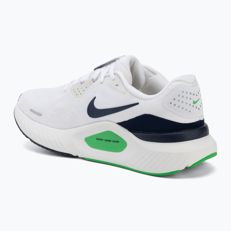 Scarpe da corsa uomo Nike Structure 26 white/green spark/midnight navy 3