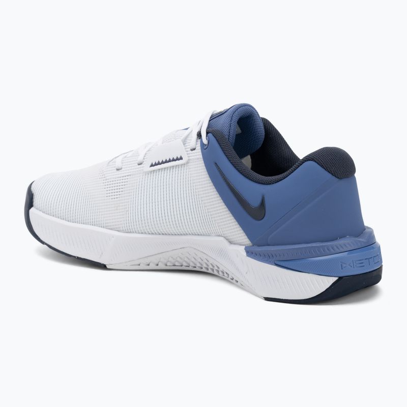 Scarpe da allenamento uomo Nike Metcon 10 white/indigo storm/volt/thunder blue 3