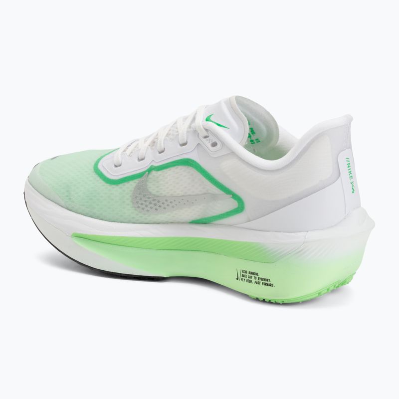 Scarpe da corsa donna Nike Zoom Fly 6 white/illusion green/metallic silver 3