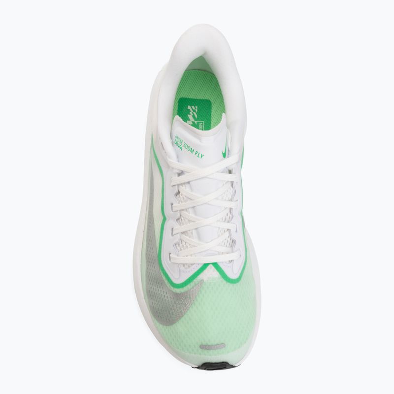 Scarpe da corsa donna Nike Zoom Fly 6 white/illusion green/metallic silver 5
