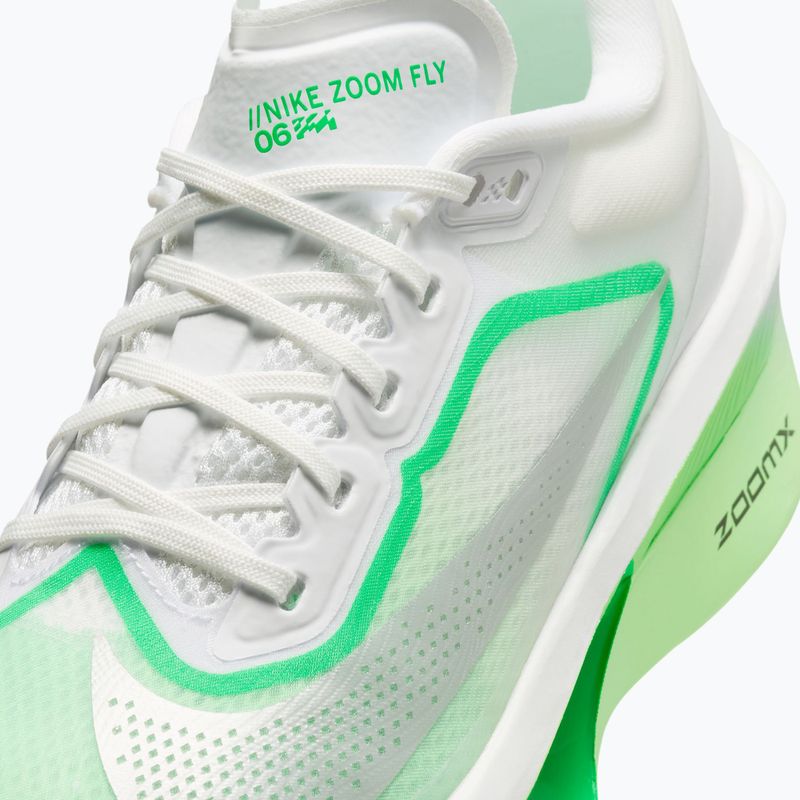 Scarpe da corsa donna Nike Zoom Fly 6 white/illusion green/metallic silver 7