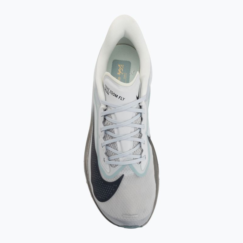 Scarpe da corsa uomo Nike Zoom Fly 6 pure platinum/grey fog/dark obsidian 5