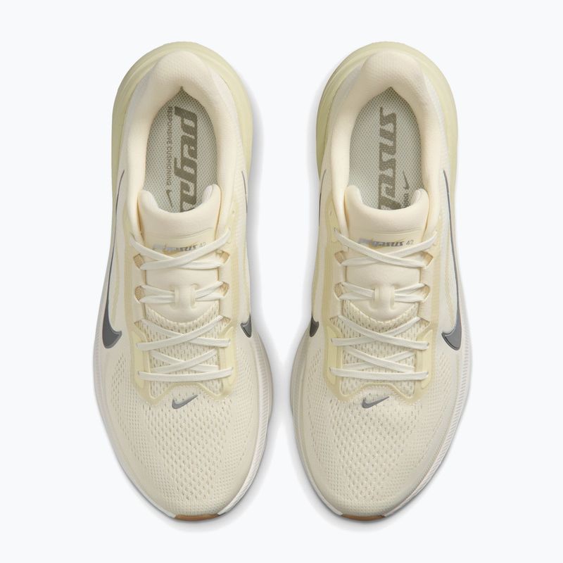Scarpe da corsa uomo Nike Pegasus 42 coconut milk/light khaki/metallic silver 4