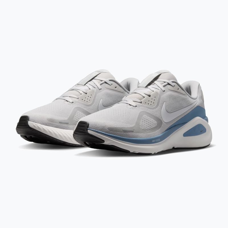 Scarpe da corsa uomo Nike Structure 26 grey fog/work blue/summit white 3