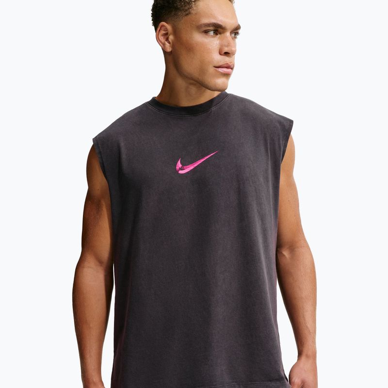Maglia training da uomo Nike Sleeveless T-Shirt black/hyper pink 3
