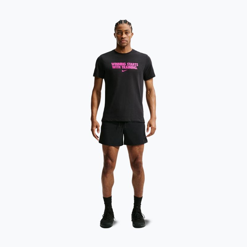 Maglia training da uomo Nike Dri-Fit Winning black/hyper pink 7